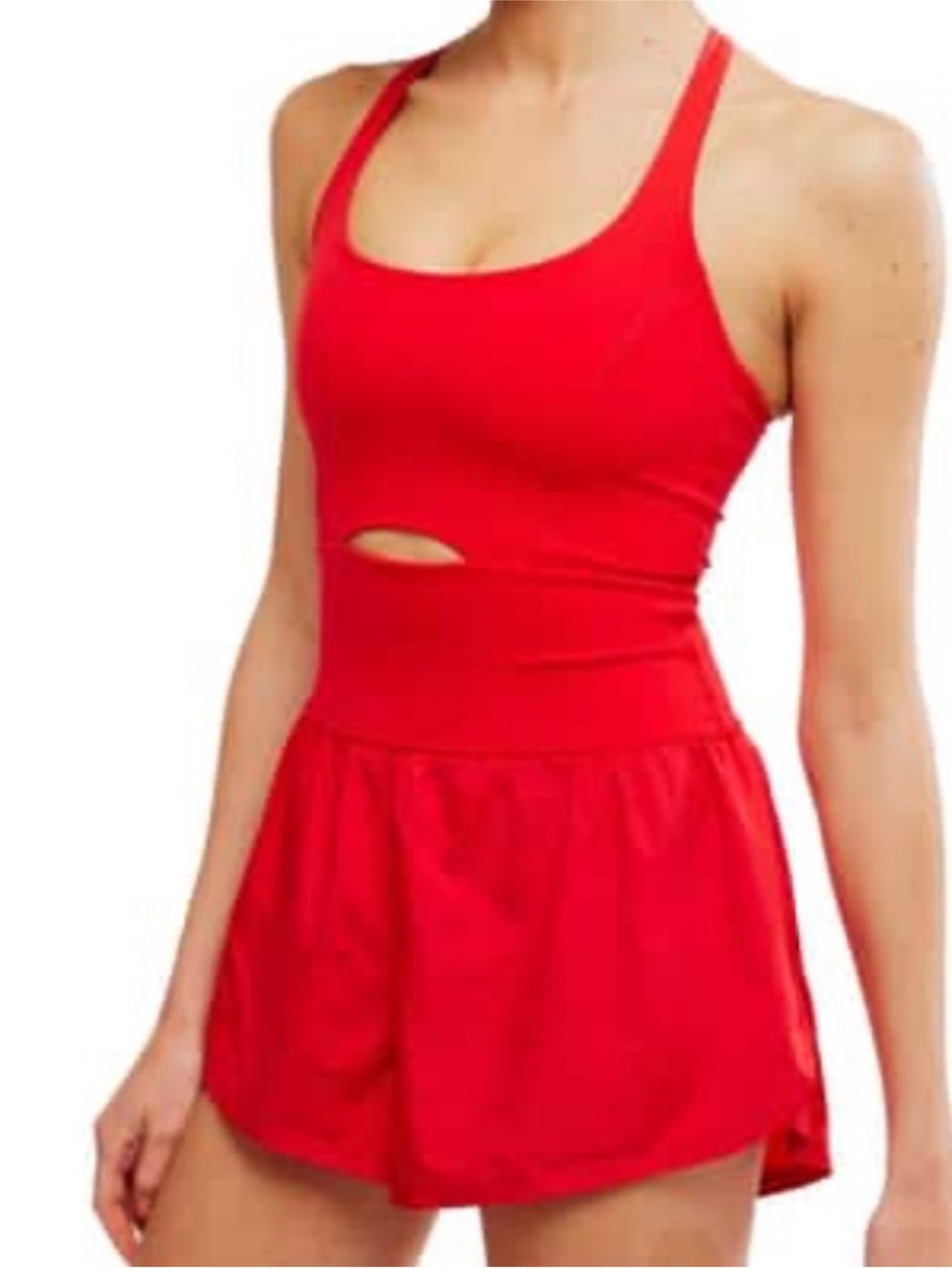 NWT FP Movement by Free People Righteous Runsie Winterberry Red Sz S